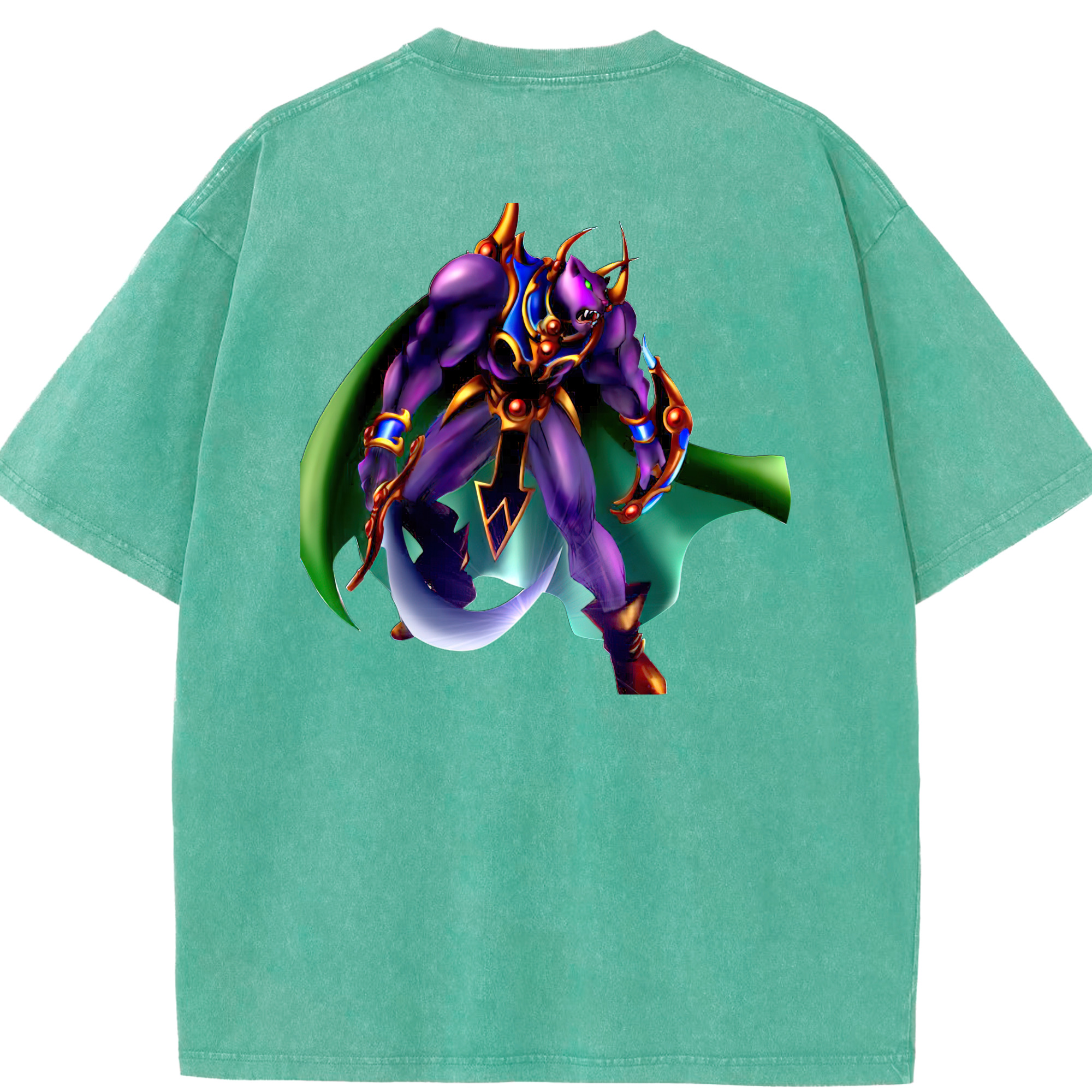 （画像用） 遊☆戯☆王 Yu-Gi-Oh! 綿100% ヴィンテージ風 半袖Tシャツ（背面プリント）